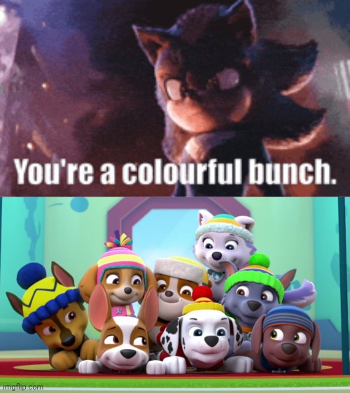 YOUR A COLORFUL BUNCH | image tagged in fun | made w/ Imgflip meme maker