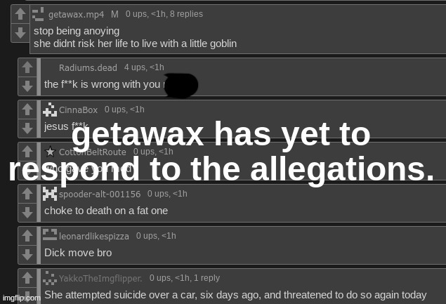 repost because i have to censor a "slur" | made w/ Imgflip meme maker