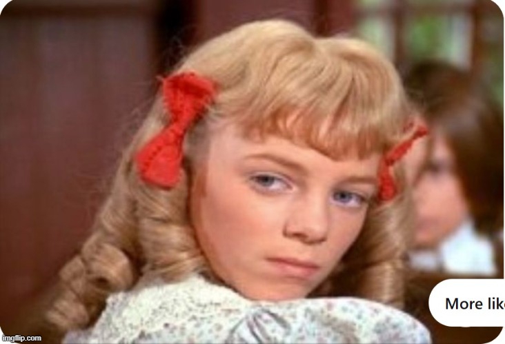 nellie oleson | image tagged in nellie oleson,alison arngrim,little house on the prairie | made w/ Imgflip meme maker