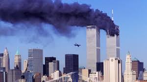 photo of plane before hitting south tower Blank Meme Template