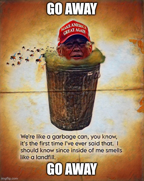 Trump Stinks | GO AWAY; GO AWAY | image tagged in donald trump,arizona,stinky donald trump | made w/ Imgflip meme maker