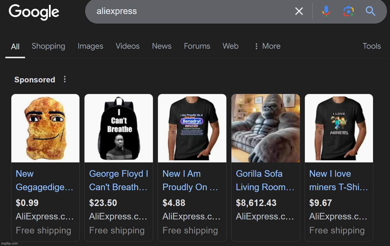 aliexpress geeking | made w/ Imgflip meme maker