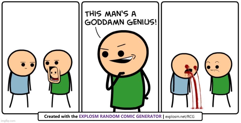 I fucking love explosm | made w/ Imgflip meme maker