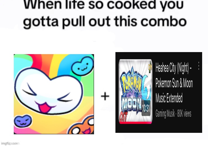 When life so cooked you gotta pull out this combo | image tagged in when life so cooked you gotta pull out this combo | made w/ Imgflip meme maker