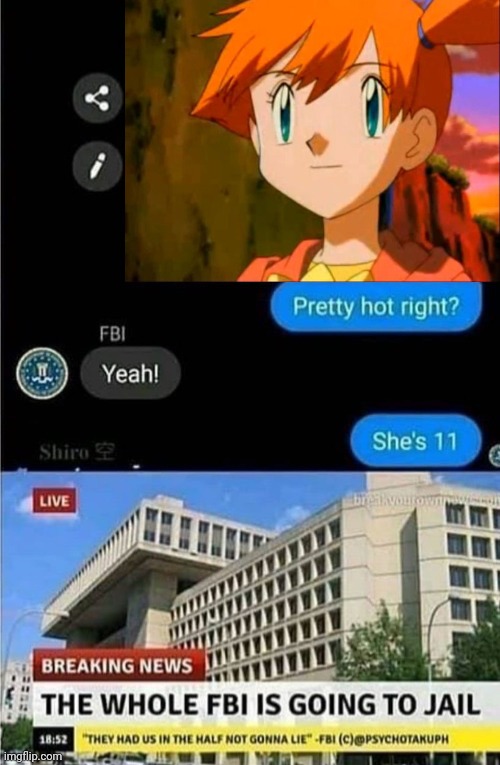 The whole FBI is going to jail | image tagged in the whole fbi is going to jail | made w/ Imgflip meme maker