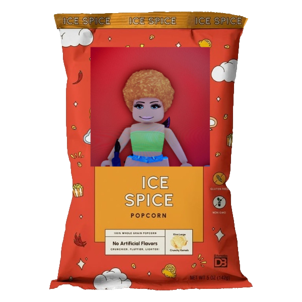 Ice Spice popcorn Blank Meme Template