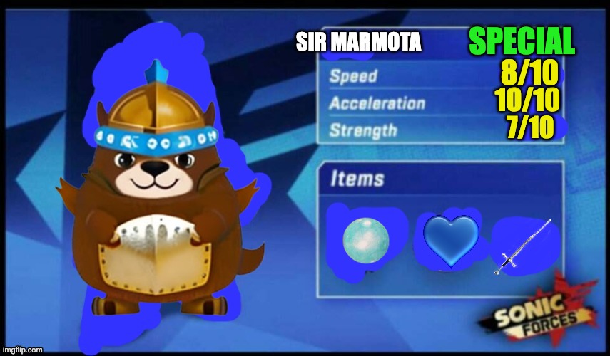 [UPDATED] Sonic Forces Meme Battle | SPECIAL; SIR MARMOTA; 8/10; 10/10; 7/10 | image tagged in updated sonic forces meme battle | made w/ Imgflip meme maker