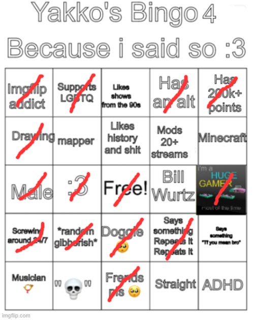 Yakko's bingo V4 | image tagged in yakko's bingo v4 | made w/ Imgflip meme maker