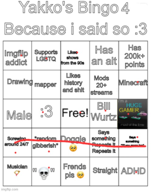 Yakko's bingo V4 | image tagged in yakko's bingo v4 | made w/ Imgflip meme maker