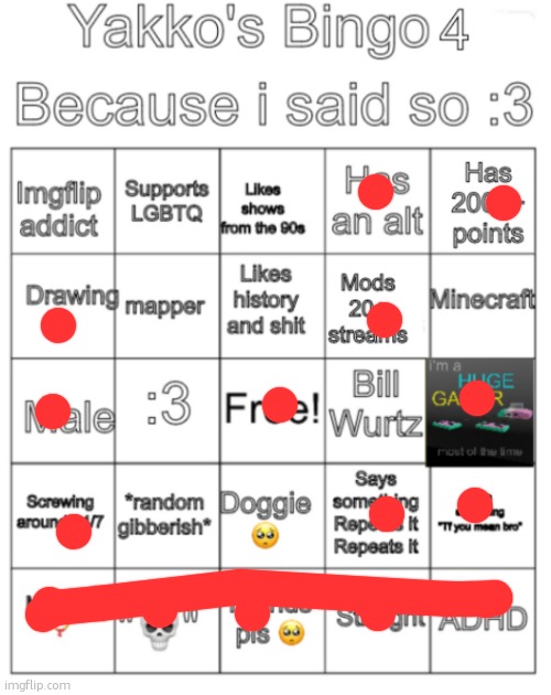 Yakko's bingo V4 | image tagged in yakko's bingo v4 | made w/ Imgflip meme maker