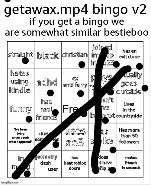 getawax bingo v2.5.txt | image tagged in getawax bingo v2 5 txt | made w/ Imgflip meme maker