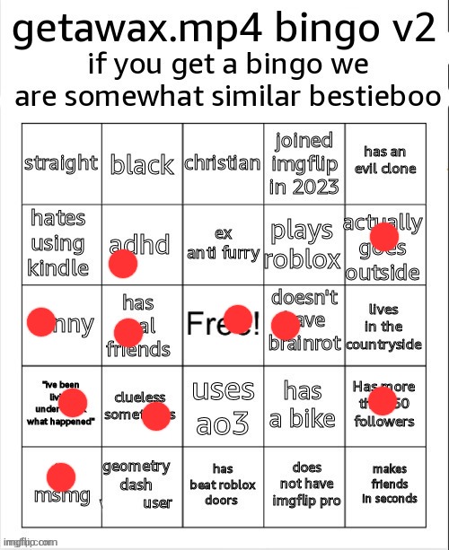 getawax bingo v2.5.txt | image tagged in getawax bingo v2 5 txt | made w/ Imgflip meme maker