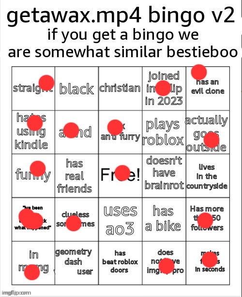 getawax bingo v2.5.txt | image tagged in getawax bingo v2 5 txt | made w/ Imgflip meme maker