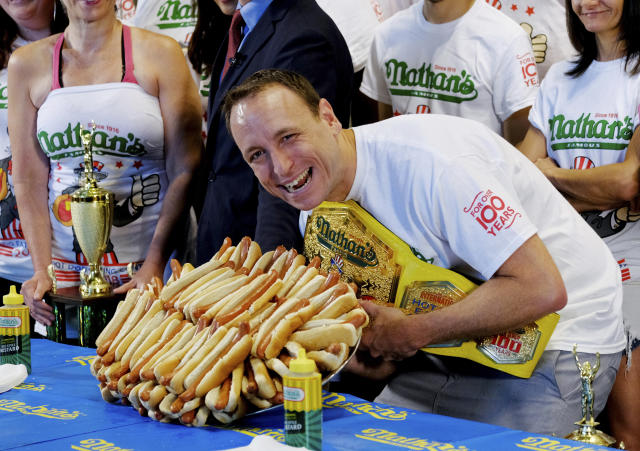 Happy Birthday from Joey Chestnut Blank Meme Template