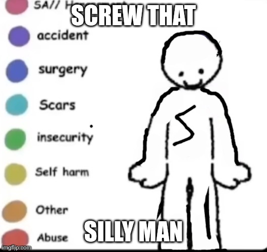 Make your own | SCREW THAT; SILLY MAN | image tagged in make your own | made w/ Imgflip meme maker