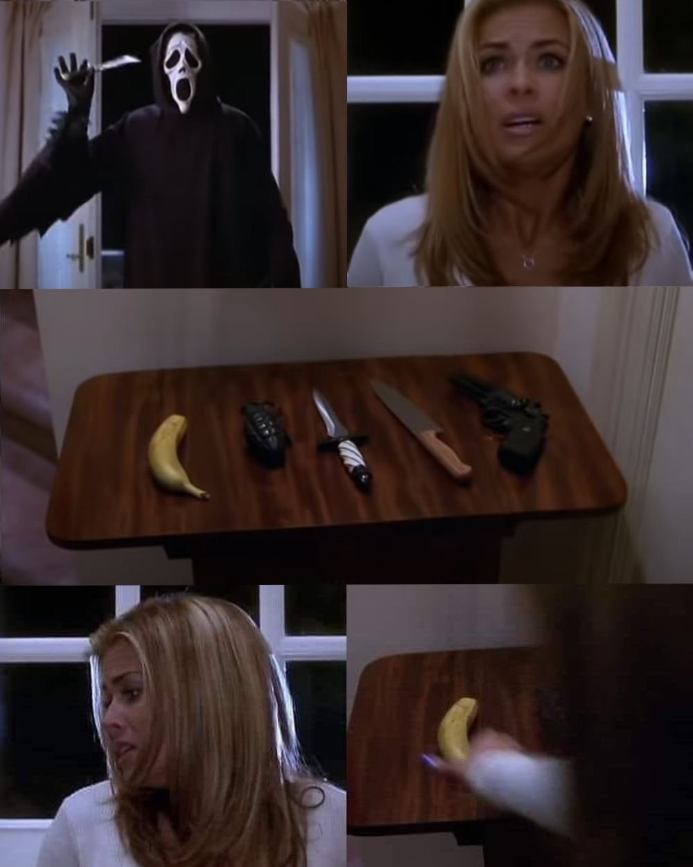 Scary Movie Banana Scene Blank Meme Template