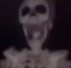 Screaming Skeleton Blank Meme Template