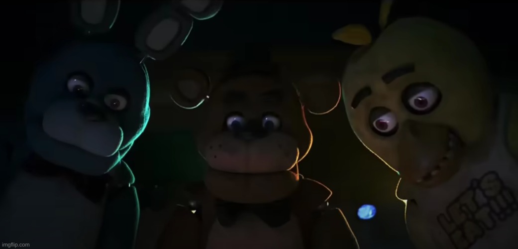 give this image context | image tagged in shocked freddy bonnie and chica | made w/ Imgflip meme maker
