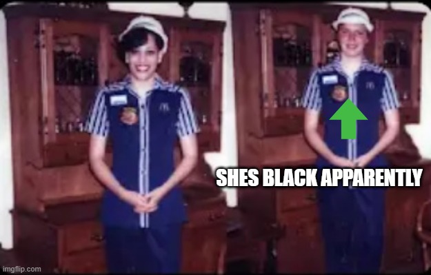 SHES BLACK APPARENTLY | made w/ Imgflip meme maker