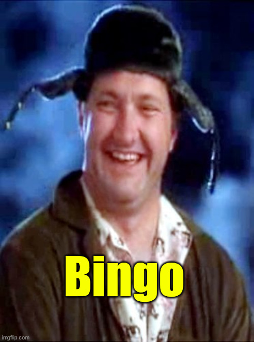 Cousin Eddie | Bingo | image tagged in cousin eddie | made w/ Imgflip meme maker