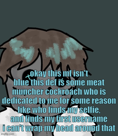 OsDe plush (thanks Disco) | okay this mf isn't blue this def is some meat muncher cockroach who is dedicated to me for some reason like who finds my selfie, and finds my first username i can't wrap my head around that | image tagged in osde plush thanks disco | made w/ Imgflip meme maker