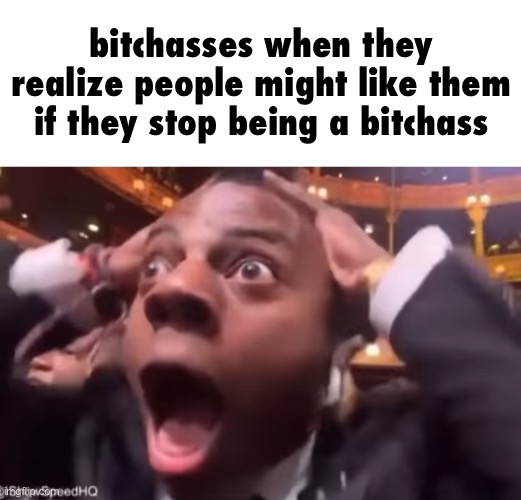 fr fr ong?!?!? | bitchasses when they realize people might like them if they stop being a bitchass | image tagged in fr fr ong | made w/ Imgflip meme maker