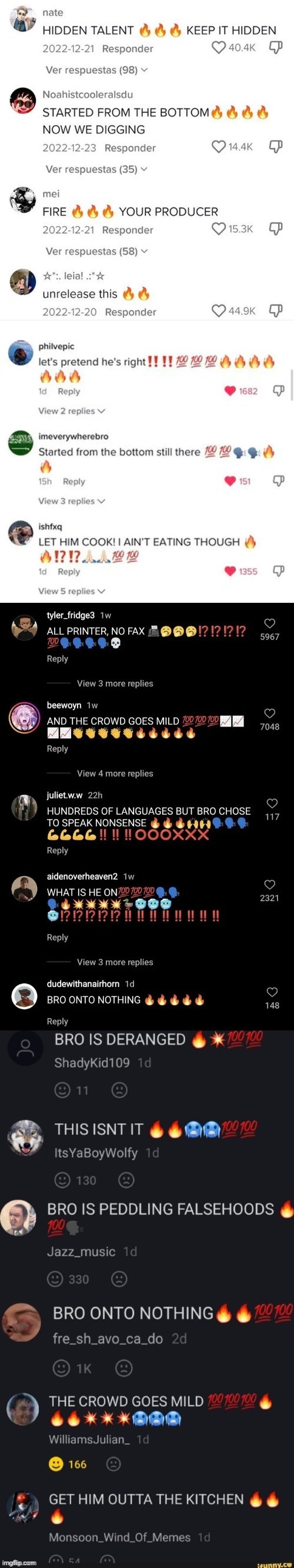 who let bro cook Blank Meme Template
