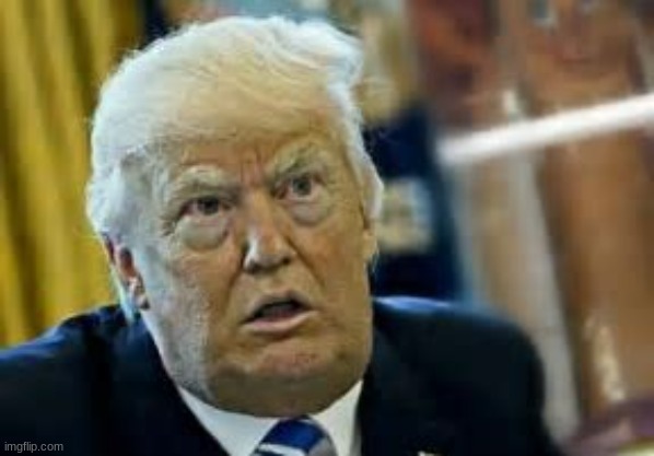 Trump dilated taken aback aghast surprised | image tagged in trump dilated taken aback aghast surprised | made w/ Imgflip meme maker
