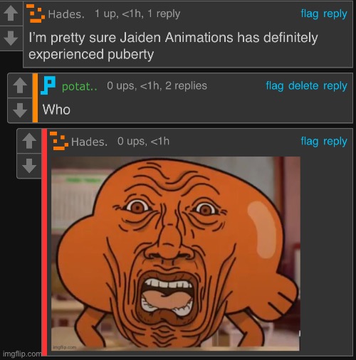 I’m pretty sure Jaiden animations | image tagged in i m pretty sure jaiden animations | made w/ Imgflip meme maker