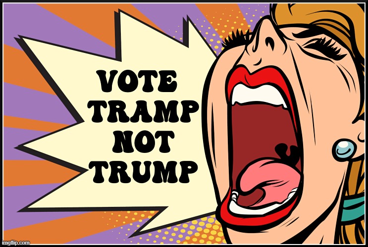 NOT TRUMP - TRAMP | image tagged in kamala harris,biden,coup,liar,disloyal,tramp | made w/ Imgflip meme maker