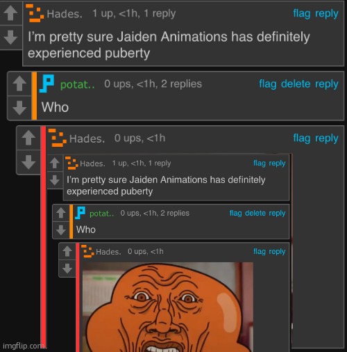 I’m pretty sure Jaiden animations | image tagged in i m pretty sure jaiden animations | made w/ Imgflip meme maker