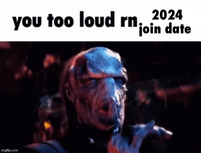 You too loud rn 2024 | image tagged in you too loud rn 2024 | made w/ Imgflip meme maker