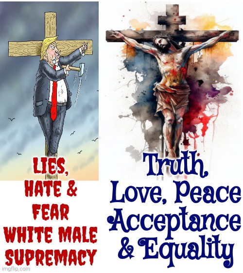 "prophet: person who speaks for God or a god, or who tells what will happen in the future".  Most Definately NOT Donald Trump | Lies, Hate & Fear
White Male Supremacy; Truth, Love, Peace
Acceptance & Equality | image tagged in trump is a convicted felon,lock him up,trump lies,false prophet,snake,memes | made w/ Imgflip meme maker