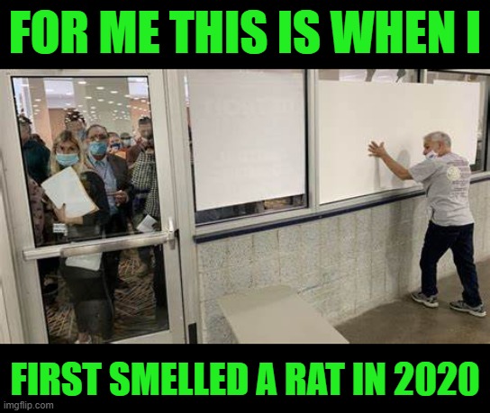 yep | FOR ME THIS IS WHEN I; FIRST SMELLED A RAT IN 2020 | image tagged in voter fraud | made w/ Imgflip meme maker