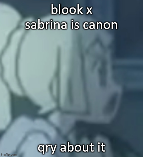 "You know, it's almost like this is a 13 year old's shitty fanfic where ships his OC with a character he likes!" -Blook | blook x sabrina is canon; qry about it | image tagged in lillie | made w/ Imgflip meme maker