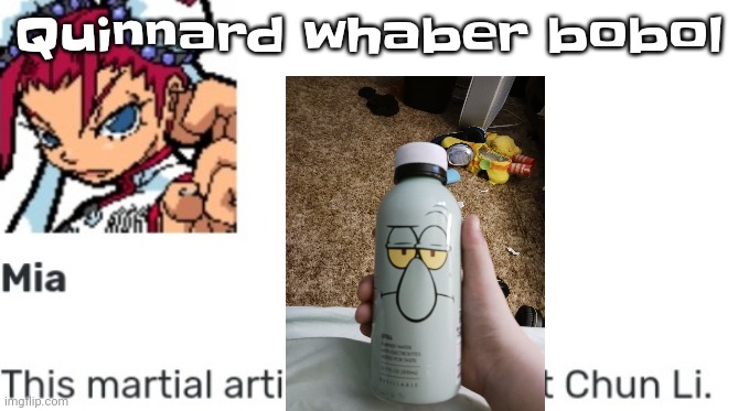 Yuh | Quinnard whaber bobol | image tagged in british chun li | made w/ Imgflip meme maker