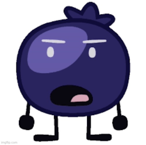 Displeased blueberry | image tagged in displeased blueberry | made w/ Imgflip meme maker