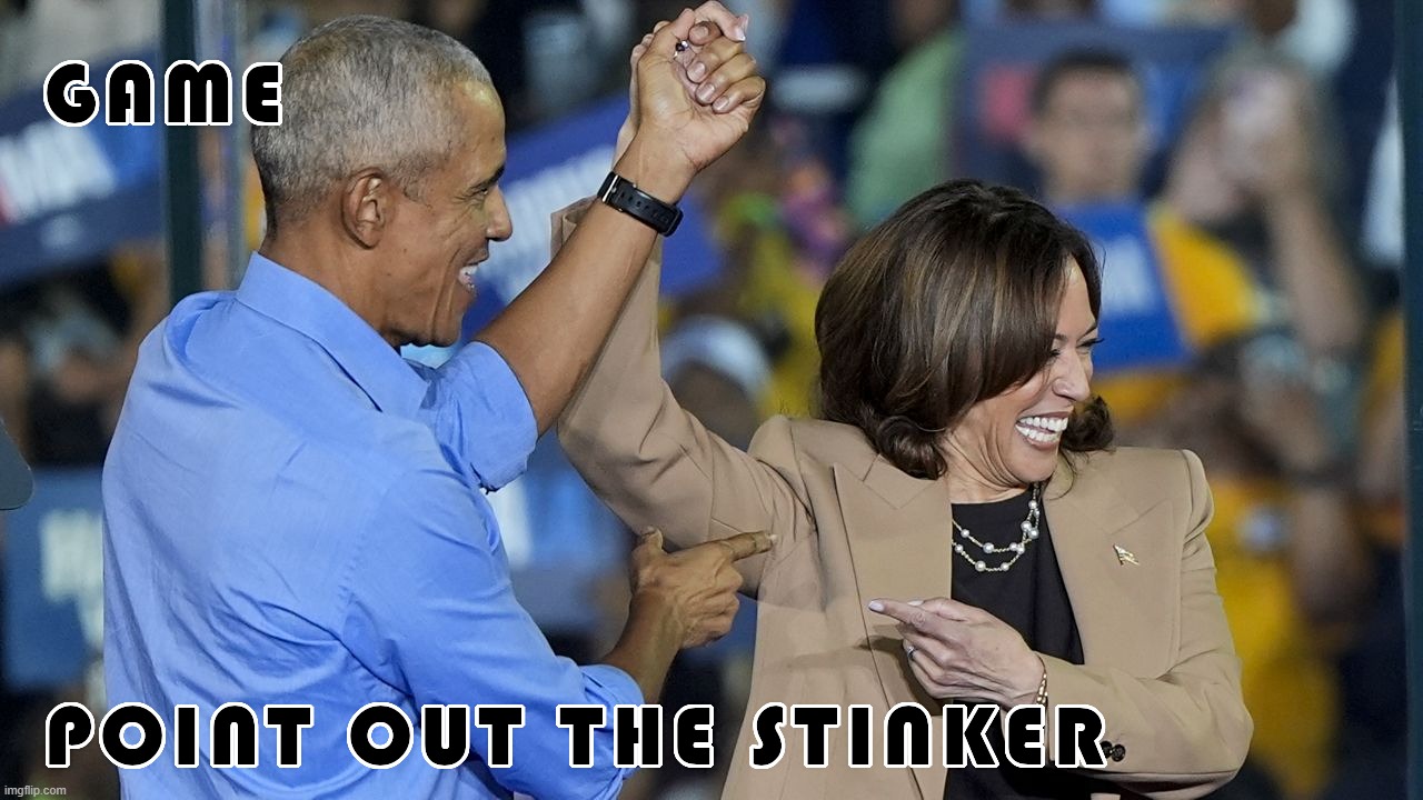 GAME - FIND THE STINKER | image tagged in obama,kamala harris,biden,coup,liars,disloyal | made w/ Imgflip meme maker