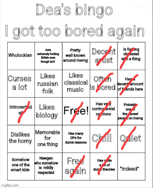 Dea's bingo | image tagged in dea's bingo | made w/ Imgflip meme maker