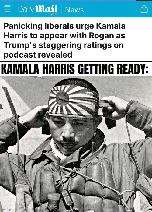 She's Japanese and don't you say otherwise! Anyway, ofc she won't, her advisors know better - this is merely entertainment | KAMALA HARRIS GETTING READY: | image tagged in american politics,kamala harris,funny | made w/ Imgflip meme maker