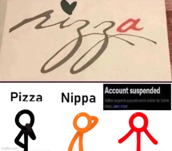 [racial slurs] | image tagged in the n word,pizza,nippa | made w/ Imgflip meme maker