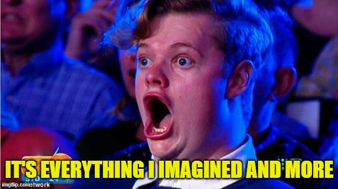 It's everything I imagined and more | image tagged in it's everything i imagined and more | made w/ Imgflip meme maker