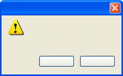 Windows XP error message two buttons Blank Meme Template