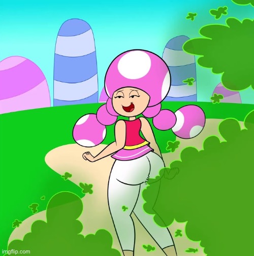 i was looking through the temps called toad and i found this | image tagged in toadette farting | made w/ Imgflip meme maker