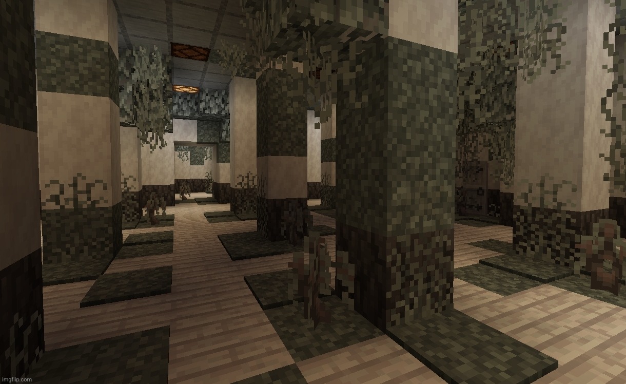 I love using Pale Garden blocks to build Backrooms levels they're just so pretty | made w/ Imgflip meme maker