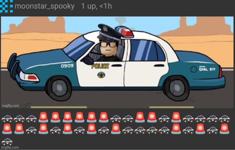 WEEWOOWEEWOOWEEWOOWEEWOOWEEWOO | image tagged in mc,fhc,police,emergency | made w/ Imgflip meme maker