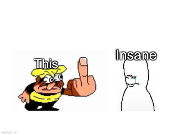 Blank White Template | This Insane | image tagged in blank white template | made w/ Imgflip meme maker