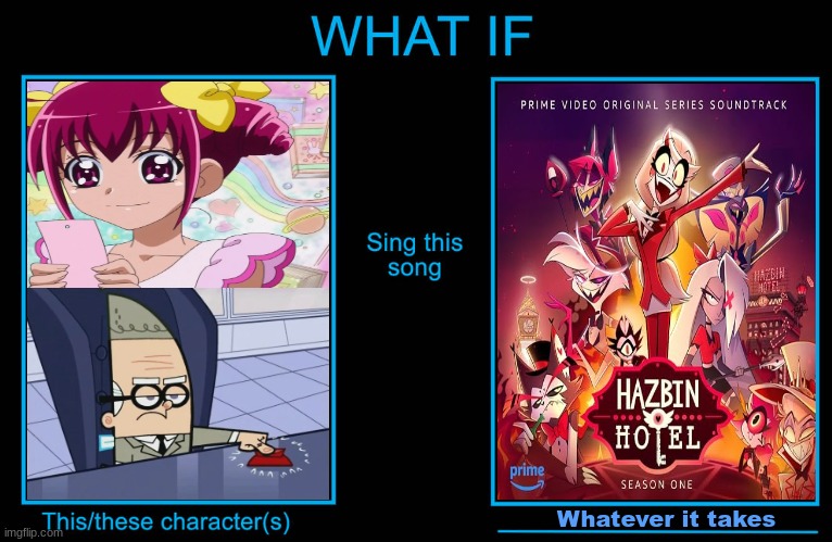 If Miyuki/Emily and H.P. sing whatever it takes | Whatever it takes | image tagged in what if character sings what song | made w/ Imgflip meme maker