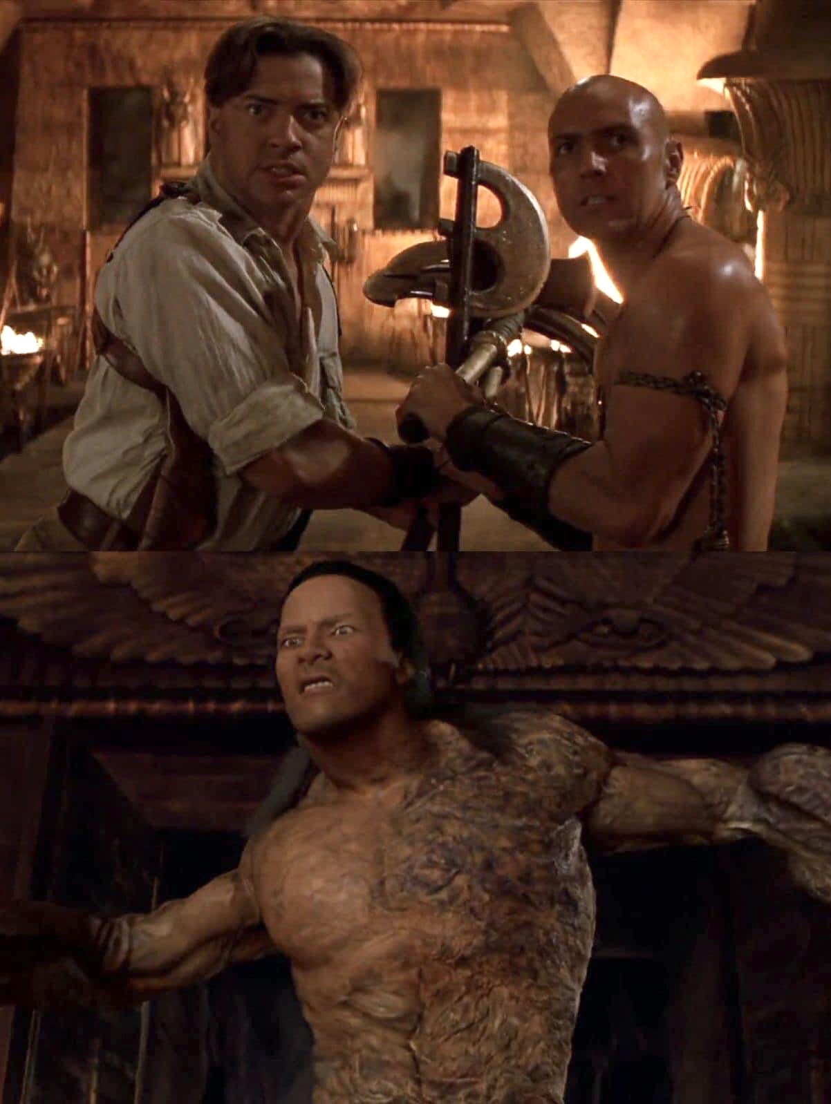 The Mummy Returns: Rick and Imhotep vs the Scorpion King Blank Meme Template