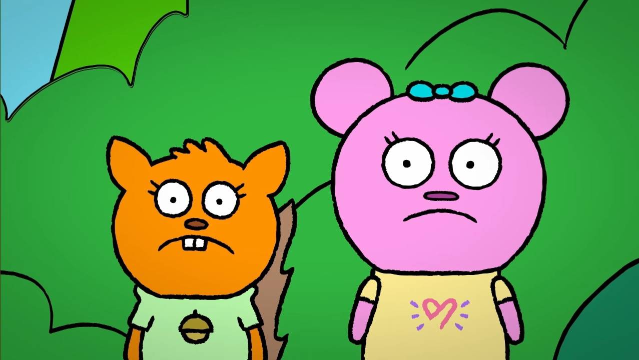 Ginger and Bissy Bear Blank Meme Template